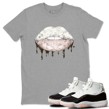 Jordan 11 WMNS Neapolitan sneaker shirt to match jordans Money Lips sneaker tees Air Jordan 11 Neapolitan SNRT Sneaker Release Tees Cotton Sneaker Tee Heather Grey 1 T-Shirt