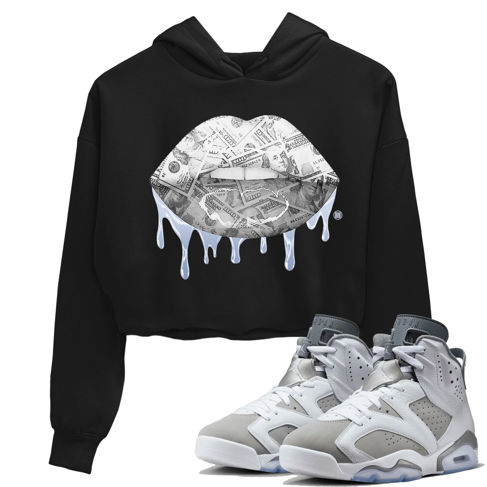 Jordan 6 Cool Grey Sneaker Match Tees Money Lips Sneaker Tees Jordan 6 Cool Grey Sneaker Release Tees Women's Shirts