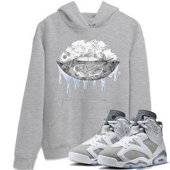 Jordan 6 Cool Grey Sneaker Match Tees Money Lips Sneaker Tees Jordan 6 Cool Grey Sneaker Release Tees Unisex Shirts