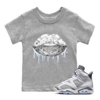 Jordan 6 Cool Grey Sneaker Match Tees Money Lips Sneaker Tees Jordan 6 Cool Grey Sneaker Release Tees Kids Shirts