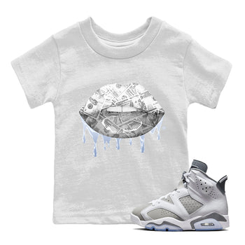 Jordan 6 Cool Grey Sneaker Match Tees Money Lips Sneaker Tees Jordan 6 Cool Grey Sneaker Release Tees Kids Shirts