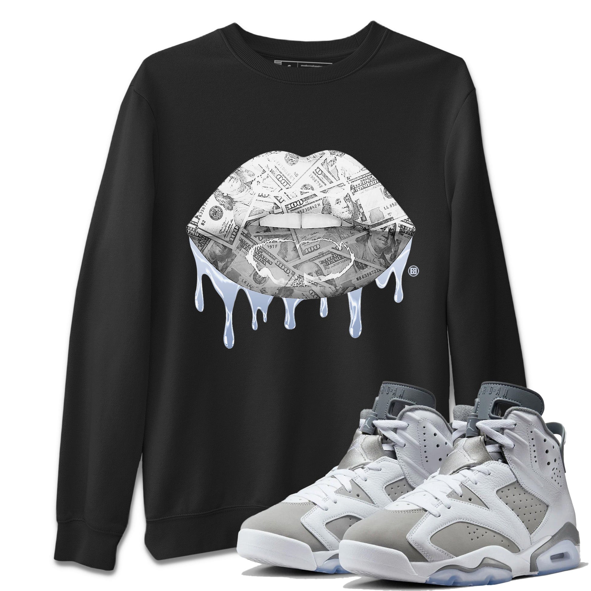 Jordan 6 Cool Grey Sneaker Match Tees Money Lips Sneaker Tees Jordan 6 Cool Grey Sneaker Release Tees Unisex Shirts