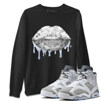Jordan 6 Cool Grey Sneaker Match Tees Money Lips Sneaker Tees Jordan 6 Cool Grey Sneaker Release Tees Unisex Shirts