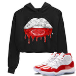 Jordan 11 Cherry Sneaker Match Tees Money Lips Sneaker Tees Jordan 11 Cherry Sneaker Release Tees Women's Shirts