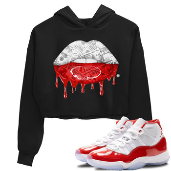 Jordan 11 Cherry Sneaker Match Tees Money Lips Sneaker Tees Jordan 11 Cherry Sneaker Release Tees Women's Shirts