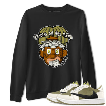 Air Jordan 1 Travis Scott Golf shirt to match jordans Money On My Mind sneaker tees AJ1 Travis Scott Golf SNRT Sneaker Release Tees Unisex Black 1 T-Shirt