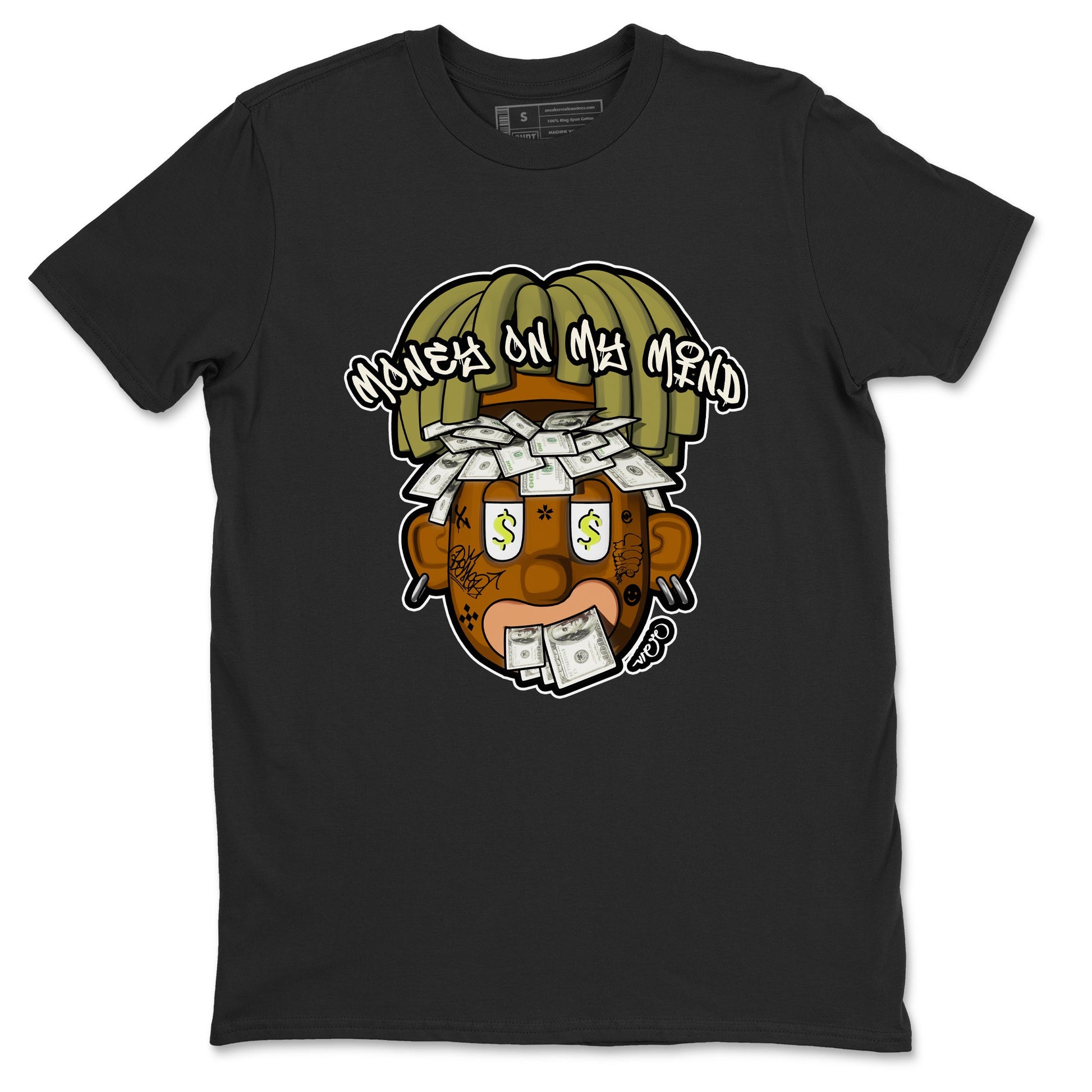 Air Jordan 1 Travis Scott Golf shirt to match jordans Money On My Mind sneaker tees AJ1 Travis Scott Golf SNRT Sneaker Release Tees Unisex Black 2 T-Shirt