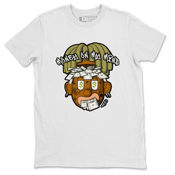 Air Jordan 1 Travis Scott Golf shirt to match jordans Money On My Mind sneaker tees AJ1 Travis Scott Golf SNRT Sneaker Release Tees Unisex White 2 T-Shirt
