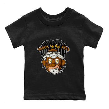 Air Jordan 11 Gratitude shirt to match jordans Money On My Mind sneaker tees AJ11 Gratitude SNRT Sneaker Release Tees Baby Toddler Black 2 T-Shirt