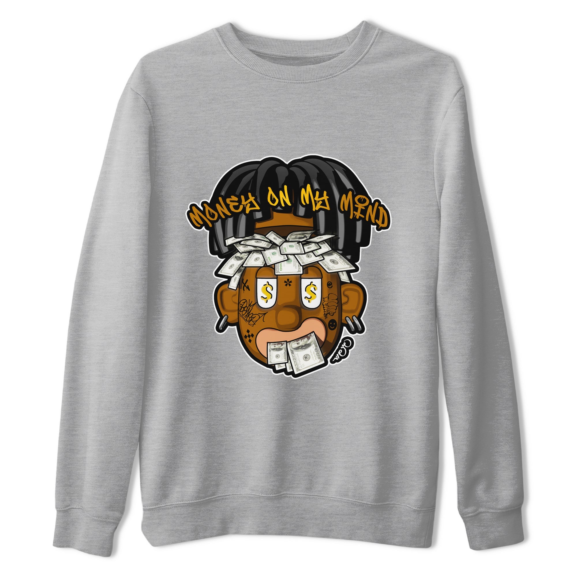 Air Jordan 11 Gratitude shirt to match jordans Money On My Mind sneaker tees AJ11 Gratitude SNRT Sneaker Release Tees Unisex Heather Grey 2 T-Shirt