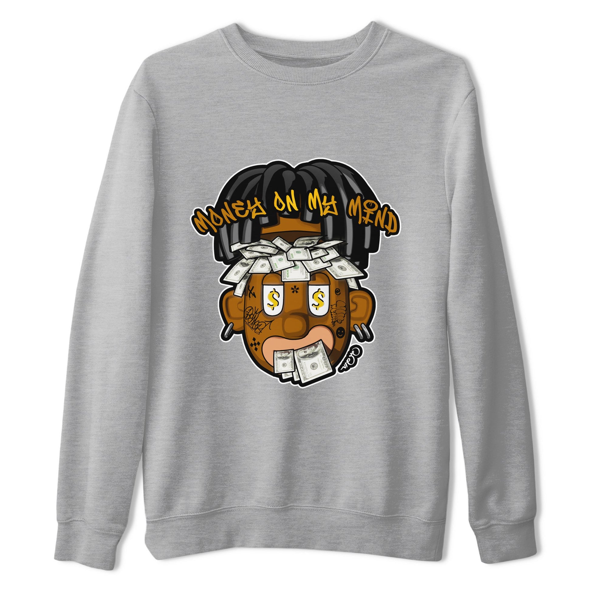 Air Jordan 11 Gratitude shirt to match jordans Money On My Mind sneaker tees AJ11 Gratitude SNRT Sneaker Release Tees Unisex Heather Grey 2 T-Shirt