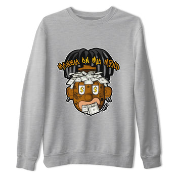 Air Jordan 11 Gratitude shirt to match jordans Money On My Mind sneaker tees AJ11 Gratitude SNRT Sneaker Release Tees Unisex Heather Grey 2 T-Shirt