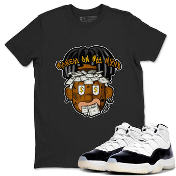 Air Jordan 11 Gratitude shirt to match jordans Money On My Mind sneaker tees AJ11 Gratitude SNRT Sneaker Release Tees Unisex Black 1 T-Shirt