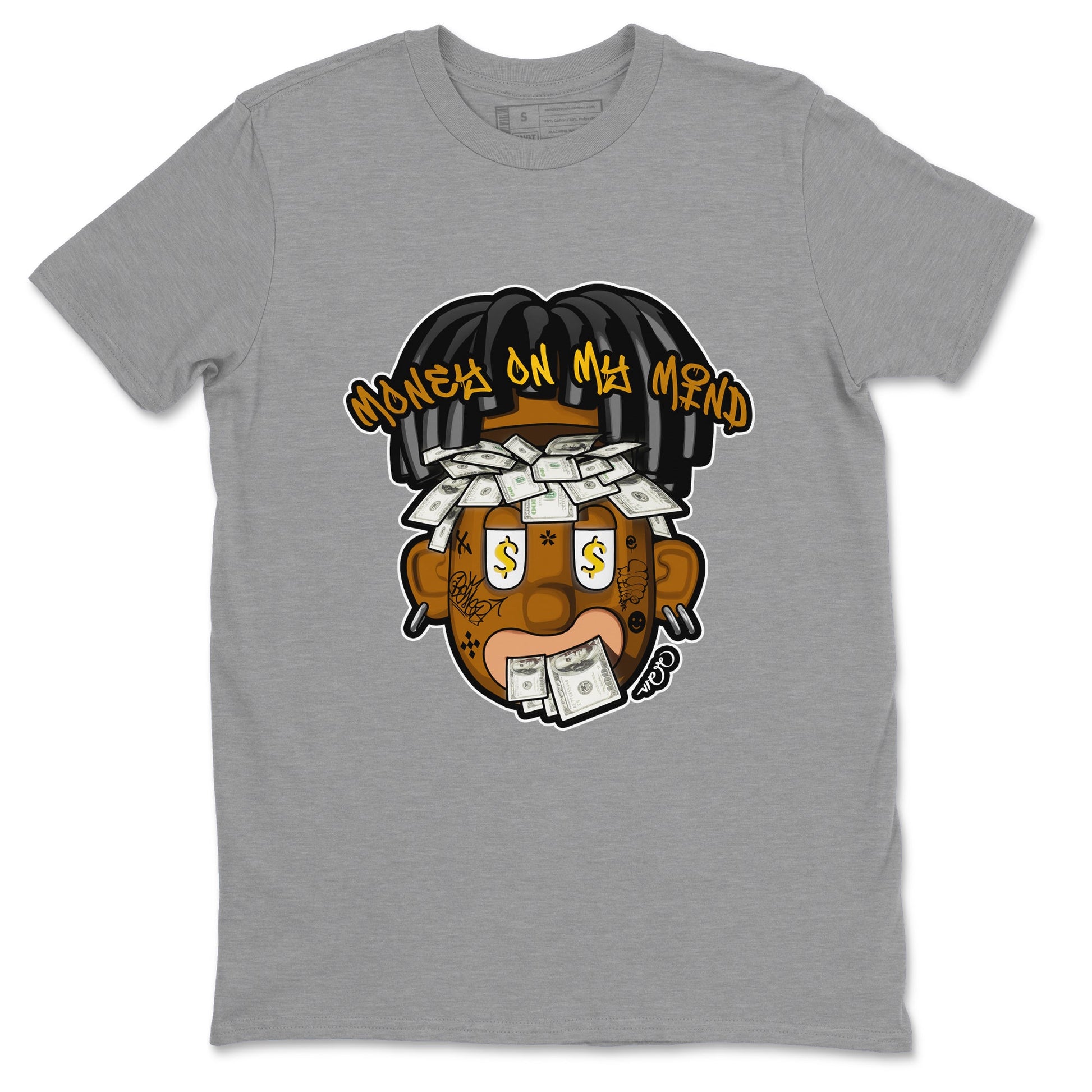 Air Jordan 11 Gratitude shirt to match jordans Money On My Mind sneaker tees AJ11 Gratitude SNRT Sneaker Release Tees Unisex Heather Grey 2 T-Shirt