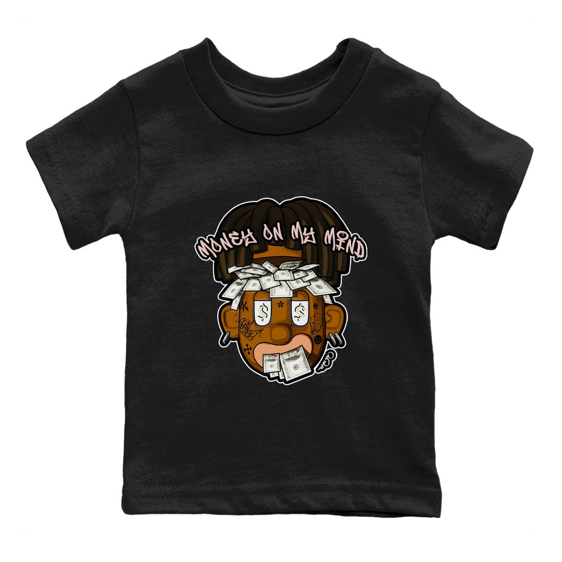 Air Jordan 11 Neapolitan shirt to match jordans Money On My Mind sneaker tees AJ11 Neapolitan SNRT Sneaker Release Tees Baby Toddler Black 2 T-Shirt