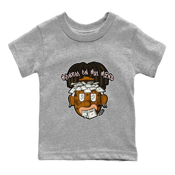 Air Jordan 11 Neapolitan shirt to match jordans Money On My Mind sneaker tees AJ11 Neapolitan SNRT Sneaker Release Tees Baby Toddler Heather Grey 2 T-Shirt