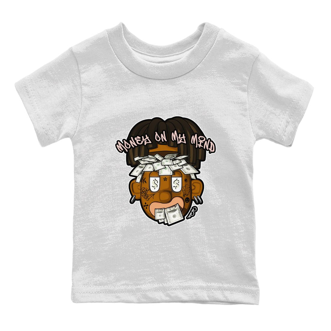 Air Jordan 11 Neapolitan shirt to match jordans Money On My Mind sneaker tees AJ11 Neapolitan SNRT Sneaker Release Tees Baby Toddler White 2 T-Shirt