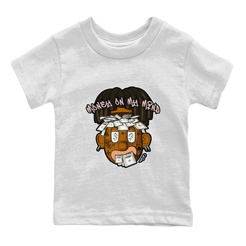 Air Jordan 11 Neapolitan shirt to match jordans Money On My Mind sneaker tees AJ11 Neapolitan SNRT Sneaker Release Tees Baby Toddler White 2 T-Shirt