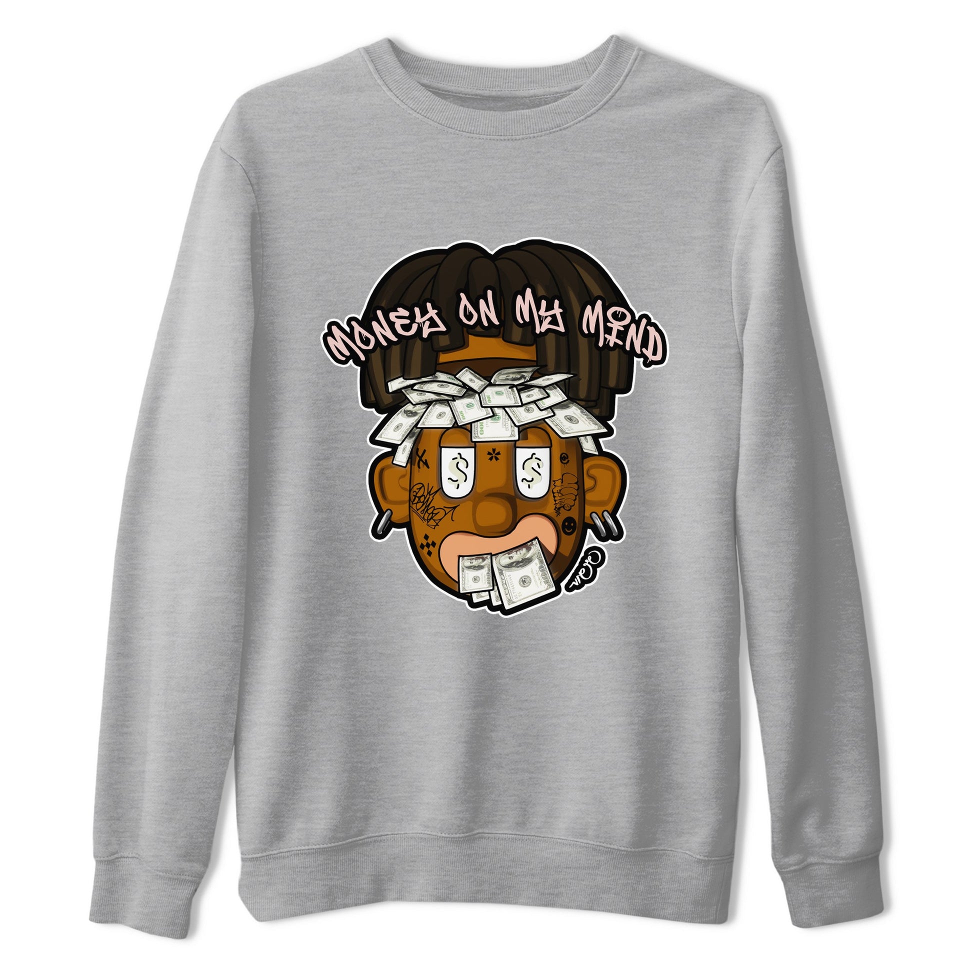 Air Jordan 11 Neapolitan shirt to match jordans Money On My Mind sneaker tees AJ11 Neapolitan SNRT Sneaker Release Tees Unisex Heather Grey 2 T-Shirt