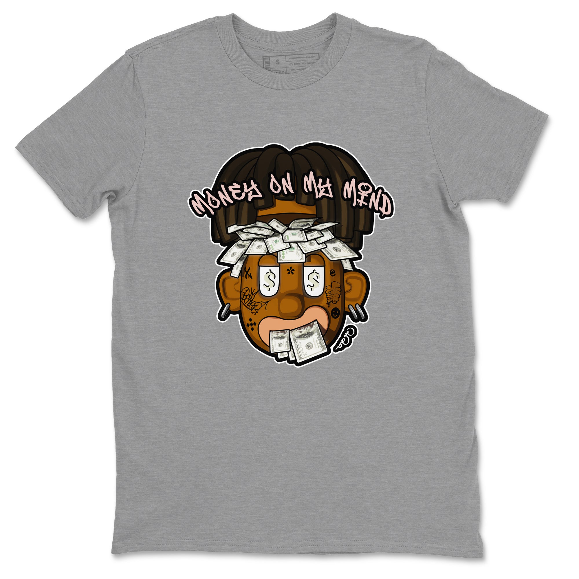 Air Jordan 11 Neapolitan shirt to match jordans Money On My Mind sneaker tees AJ11 Neapolitan SNRT Sneaker Release Tees Unisex Heather Grey 2 T-Shirt