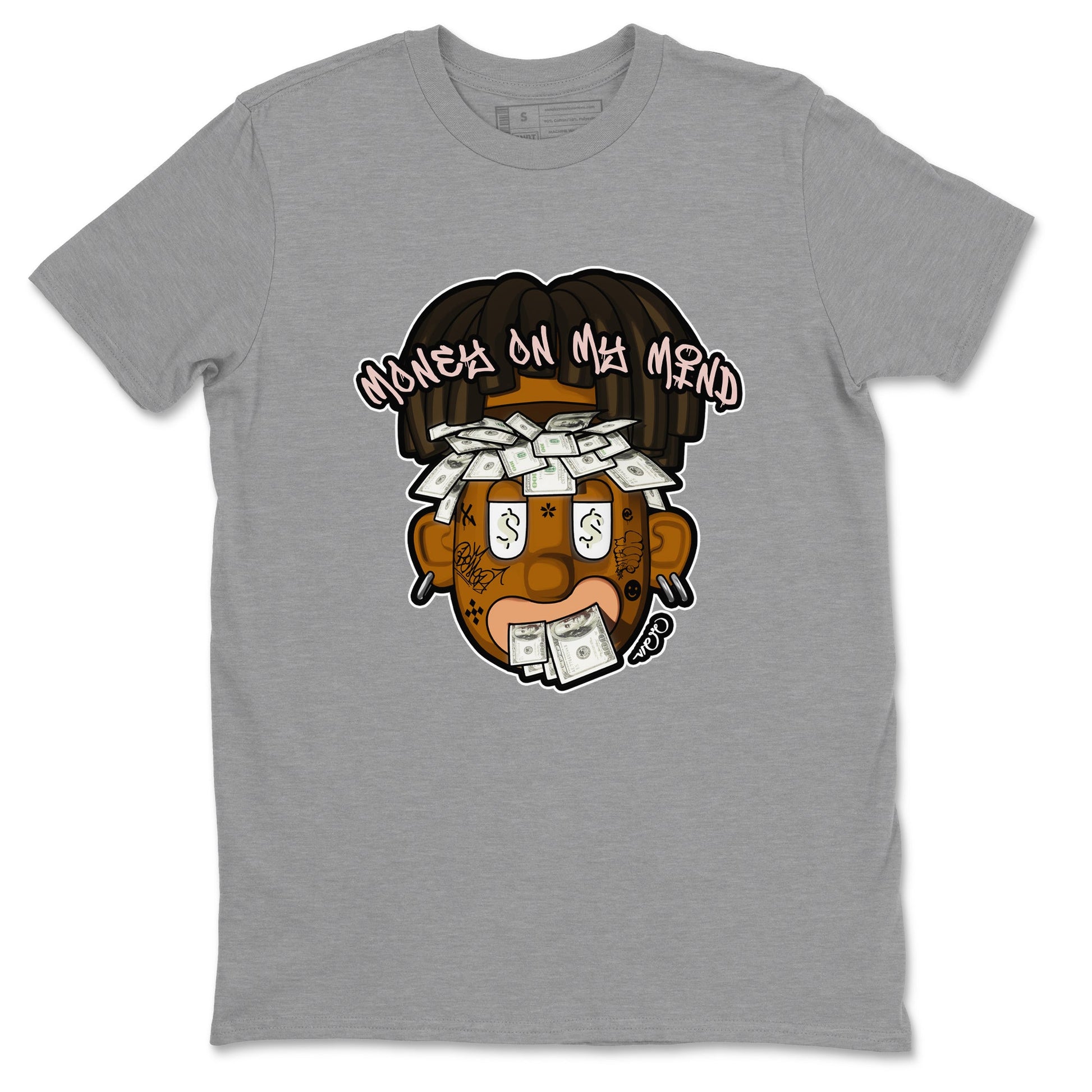 Air Jordan 11 Neapolitan shirt to match jordans Money On My Mind sneaker tees AJ11 Neapolitan SNRT Sneaker Release Tees Unisex Heather Grey 2 T-Shirt