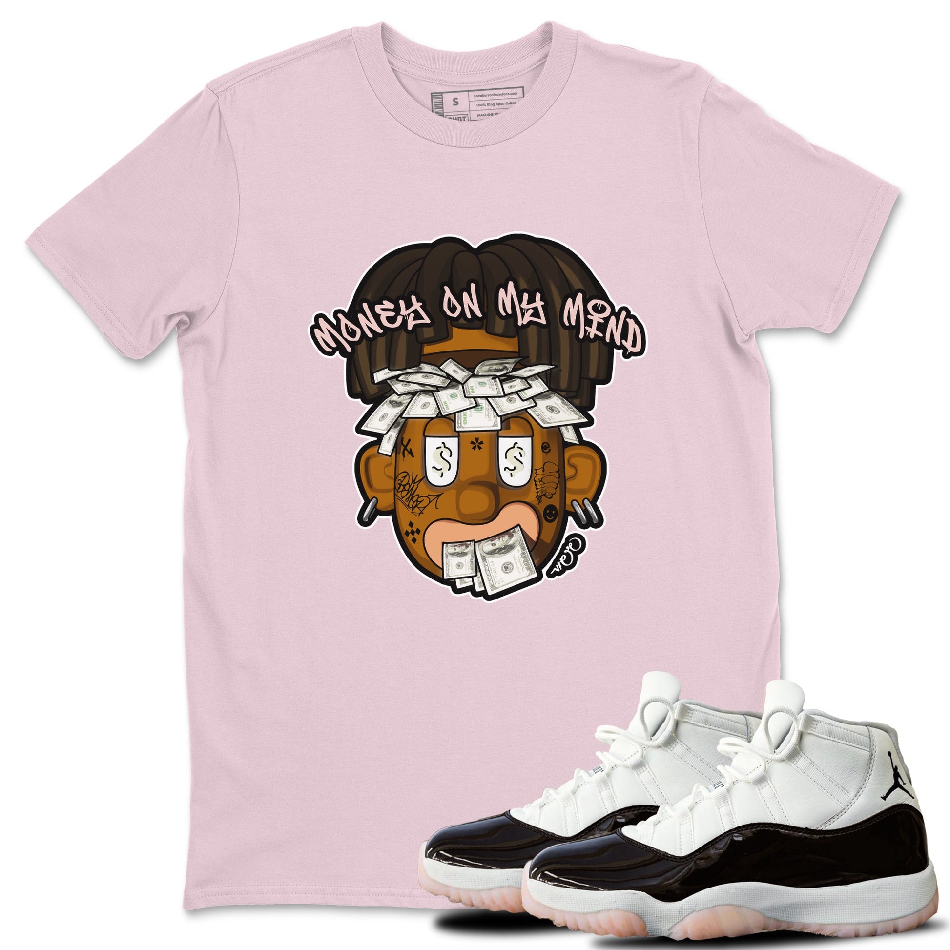 Air Jordan 11 Neapolitan shirt to match jordans Money On My Mind sneaker tees AJ11 Neapolitan SNRT Sneaker Release Tees Unisex Pink 1 T-Shirt