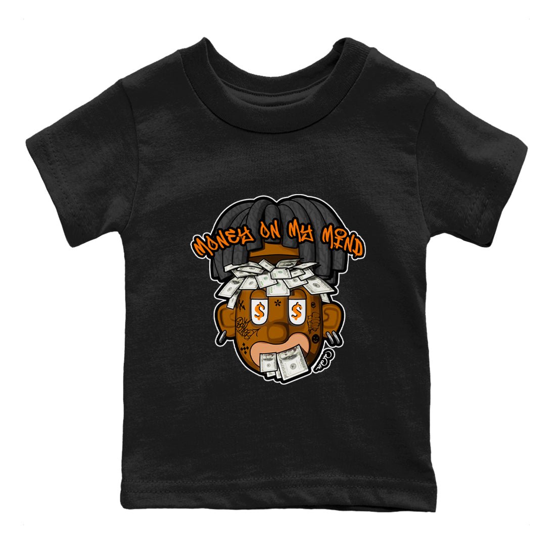 Air Jordan 3 Fear shirt to match jordans Money On My Mind sneaker tees AJ3 Fear SNRT Sneaker Release Tees Baby Toddler Black 2 T-Shirt