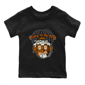 Air Jordan 3 Fear shirt to match jordans Money On My Mind sneaker tees AJ3 Fear SNRT Sneaker Release Tees Baby Toddler Black 2 T-Shirt