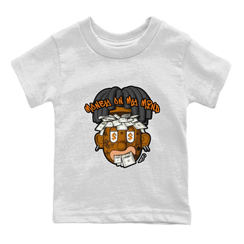 Air Jordan 3 Fear shirt to match jordans Money On My Mind sneaker tees AJ3 Fear SNRT Sneaker Release Tees Baby Toddler White 2 T-Shirt