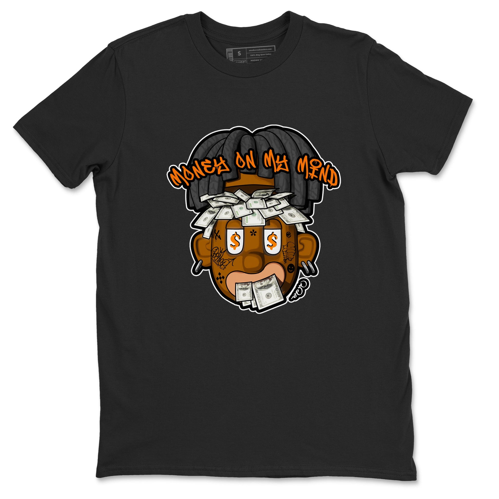 Air Jordan 3 Fear shirt to match jordans Money On My Mind sneaker tees AJ3 Fear SNRT Sneaker Release Tees Unisex Black 2 T-Shirt
