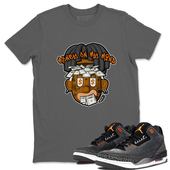 Air Jordan 3 Fear shirt to match jordans Money On My Mind sneaker tees AJ3 Fear SNRT Sneaker Release Tees Unisex Cool Grey 1 T-Shirt