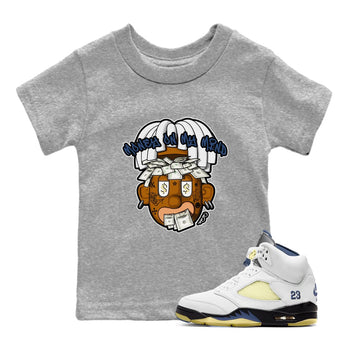 Air Jordan 5 A Ma Maniere x Photon Dust shirt to match jordans Money On My Mind sneaker tees Jordan 5 A Ma Maniere "Dawn" SNRT Sneaker Release Tees Baby Toddler Heather Grey 1 T-Shirt