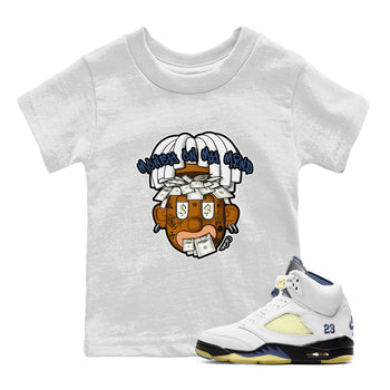 Air Jordan 5 A Ma Maniere x Photon Dust shirt to match jordans Money On My Mind sneaker tees Jordan 5 A Ma Maniere "Dawn" SNRT Sneaker Release Tees Baby Toddler White 1 T-Shirt