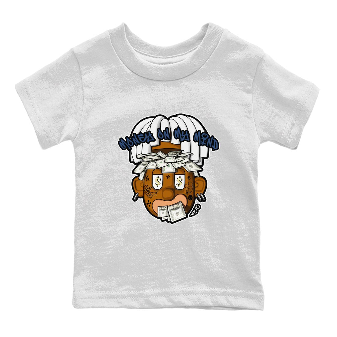 Air Jordan 5 A Ma Maniere x Photon Dust shirt to match jordans Money On My Mind sneaker tees Jordan 5 A Ma Maniere "Dawn" SNRT Sneaker Release Tees Baby Toddler White 2 T-Shirt