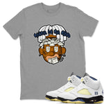 Air Jordan 5 A Ma Maniere x Photon Dust shirt to match jordans Money On My Mind sneaker tees Jordan 5 A Ma Maniere "Dawn" SNRT Sneaker Release Tees Unisex Heather Grey 1 T-Shirt