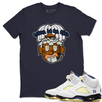 Air Jordan 5 A Ma Maniere x Photon Dust shirt to match jordans Money On My Mind sneaker tees Jordan 5 A Ma Maniere "Dawn" SNRT Sneaker Release Tees Unisex Navy 1 T-Shirt