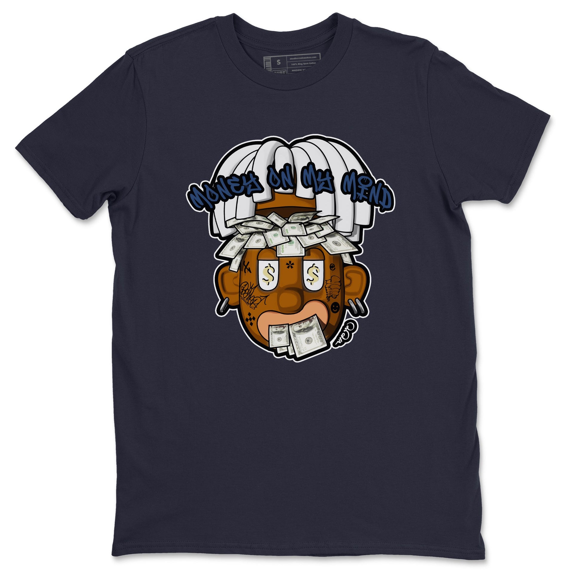 Air Jordan 5 A Ma Maniere x Photon Dust shirt to match jordans Money On My Mind sneaker tees Jordan 5 A Ma Maniere "Dawn" SNRT Sneaker Release Tees Unisex Navy 2 T-Shirt