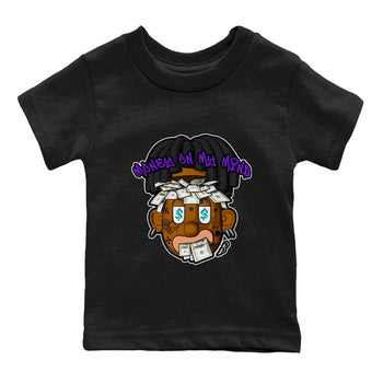 Air Jordan 6 Aqua shirt to match jordans Money On My Mind sneaker tees AJ6 Aqua SNRT Sneaker Release Tees Baby Toddler Black 2 T-Shirt