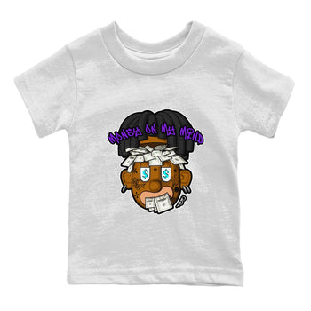 Air Jordan 6 Aqua shirt to match jordans Money On My Mind sneaker tees AJ6 Aqua SNRT Sneaker Release Tees Baby Toddler White 2 T-Shirt
