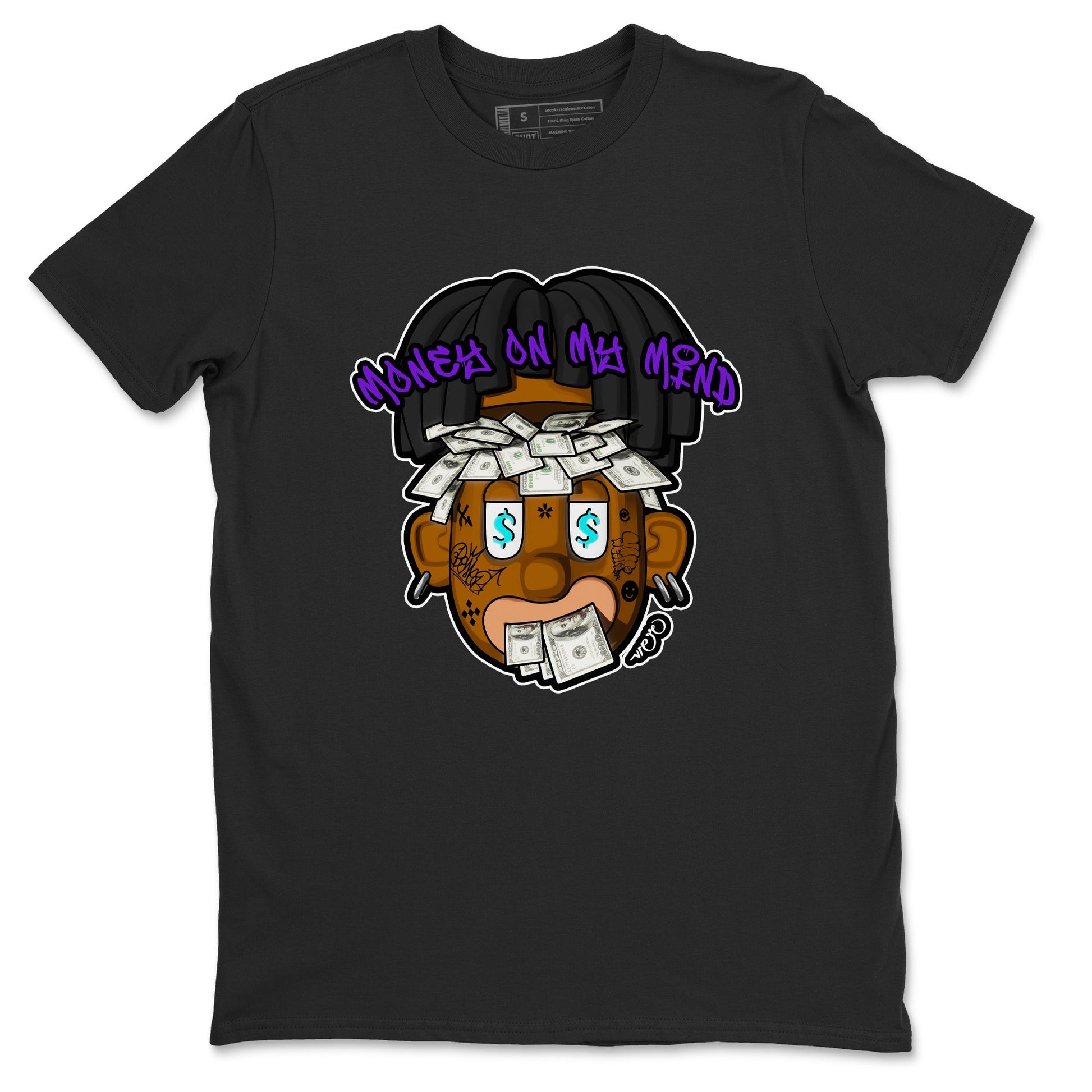 Air Jordan 6 Aqua shirt to match jordans Money On My Mind sneaker tees AJ6 Aqua SNRT Sneaker Release Tees Unisex Black 2 T-Shirt
