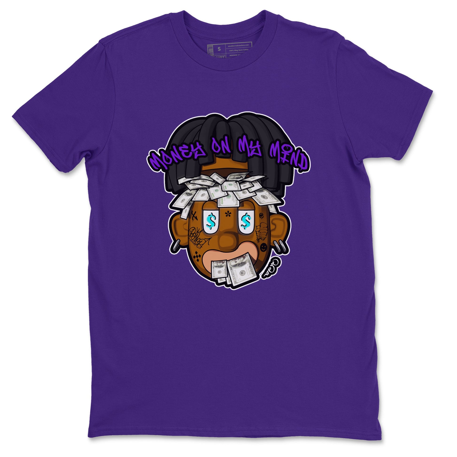 Air Jordan 6 Aqua shirt to match jordans Money On My Mind sneaker tees AJ6 Aqua SNRT Sneaker Release Tees Unisex Purple 2 T-Shirt