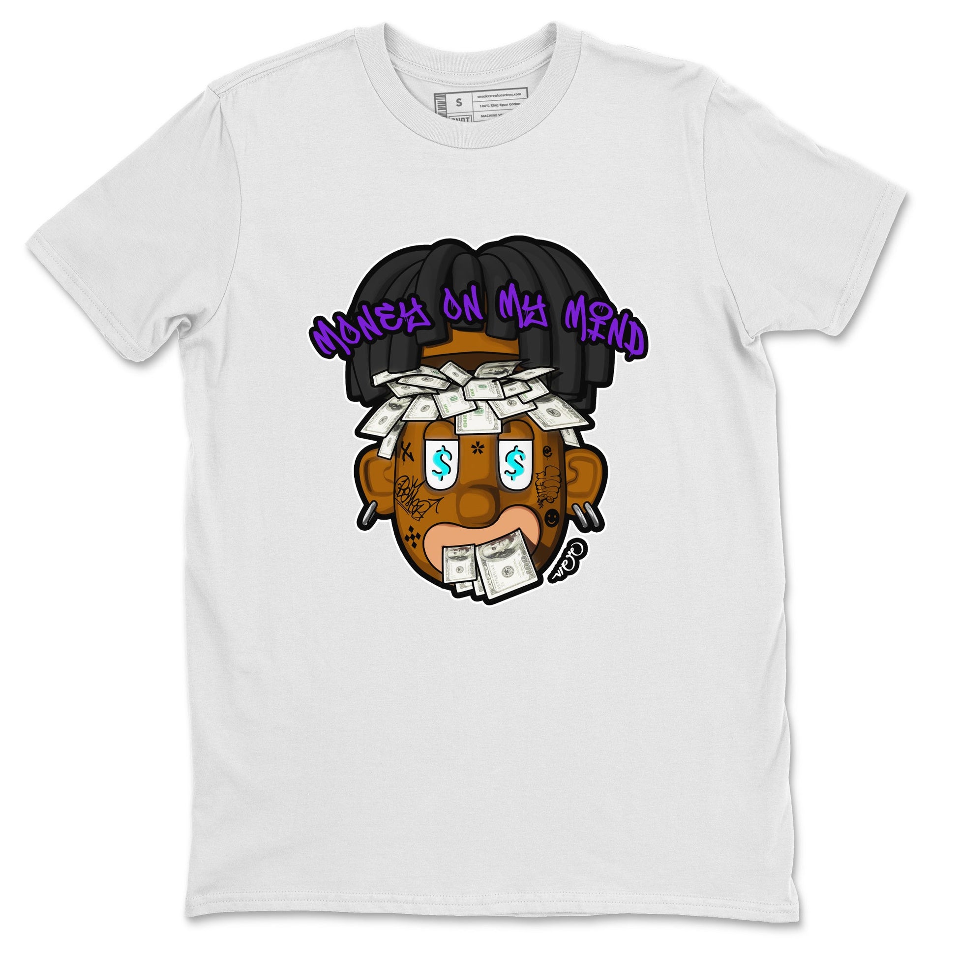 Air Jordan 6 Aqua shirt to match jordans Money On My Mind sneaker tees AJ6 Aqua SNRT Sneaker Release Tees Unisex White 2 T-Shirt