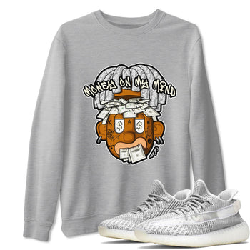 Yeezy 350 Static shirt to match jordans Money On My Mind sneaker tees Adidas Yeezy 350 Static SNRT Sneaker Release Tees Unisex Heather Grey 1 T-Shirt