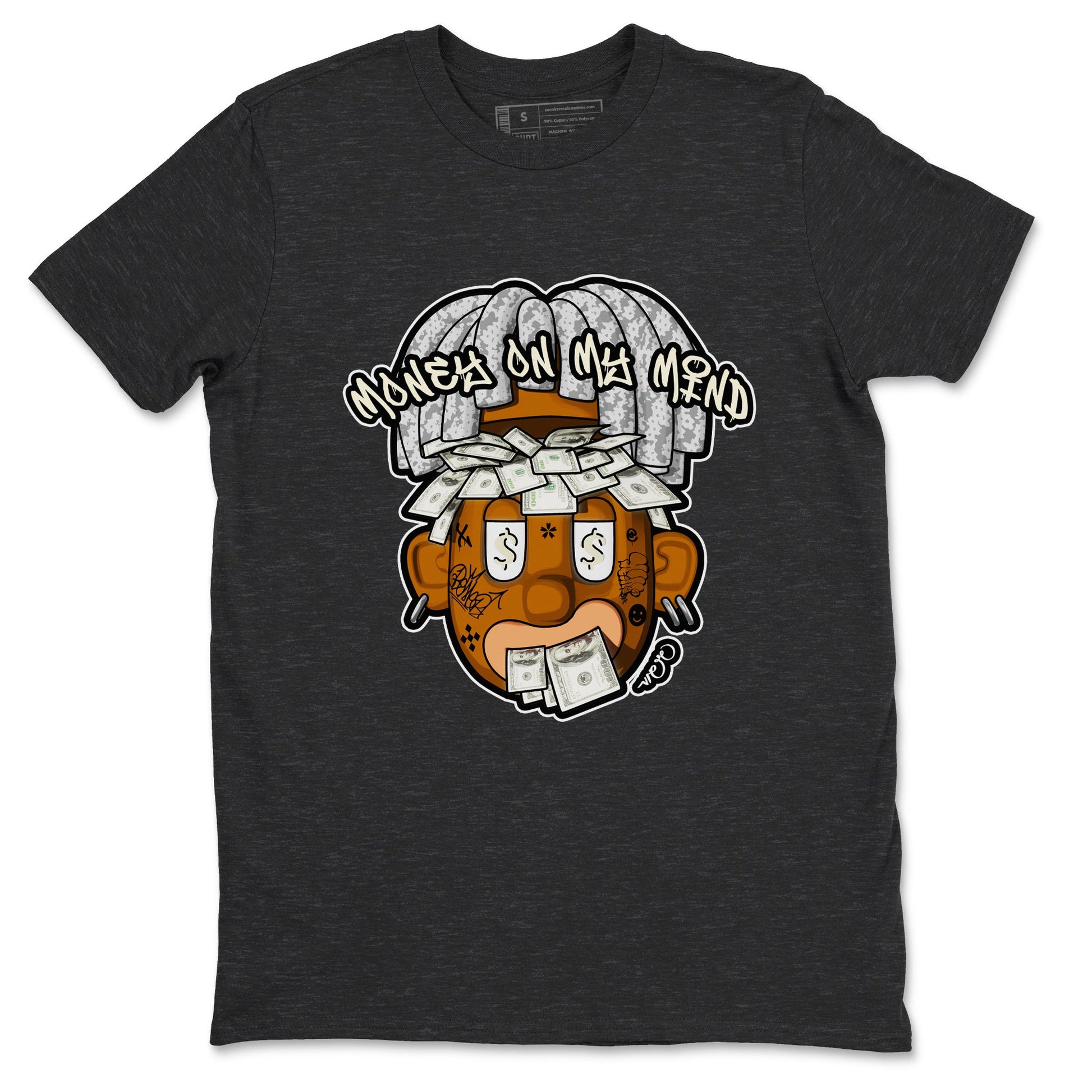Yeezy 350 Static shirt to match jordans Money On My Mind sneaker tees Adidas Yeezy 350 Static SNRT Sneaker Release Tees Unisex Charcoal Heather 2 T-Shirt