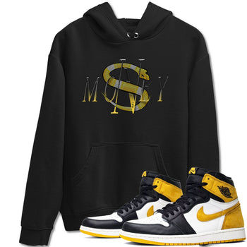 1s Yellow Ochre shirt to match jordans Money Snake sneaker tees Air Jordan 1 Yellow Ochre SNRT Sneaker Release Tees unisex cotton Black 1 crew neck shirt