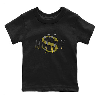 1s Yellow Ochre shirt to match jordans Money Snake sneaker tees Air Jordan 1 Yellow Ochre SNRT sneaker release tees baby toddler Black 2 cotton Shirt
