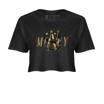 Air Jordan 11 Gratitude shirt to match jordans Money Snake sneaker tees AJ11 Gratitude SNRT Sneaker Release Tees Black 2 Crop T-Shirt