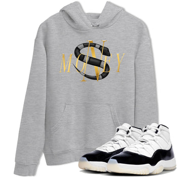 Air Jordan 11 Gratitude shirt to match jordans Money Snake sneaker tees AJ11 Gratitude SNRT Sneaker Release Tees Unisex Heather Grey 1 T-Shirt