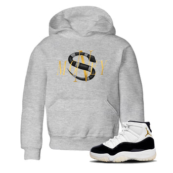 Air Jordan 11 Gratitude shirt to match jordans Money Snake sneaker tees AJ11 Gratitude SNRT Sneaker Release Tees Baby Toddler Heather Grey 1 T-Shirt