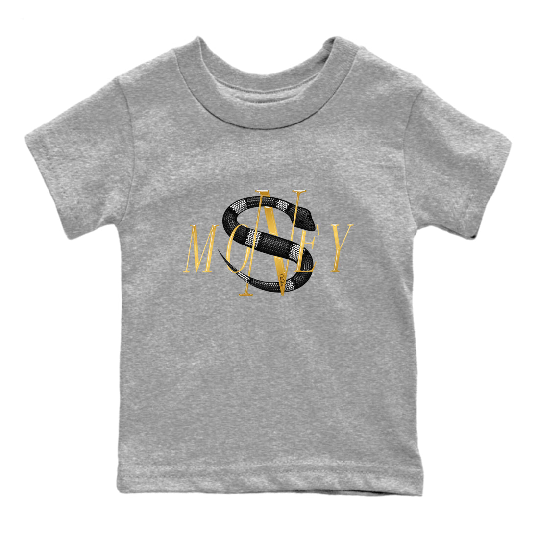 Air Jordan 11 Gratitude shirt to match jordans Money Snake sneaker tees AJ11 Gratitude SNRT Sneaker Release Tees Baby Toddler Heather Grey 2 T-Shirt